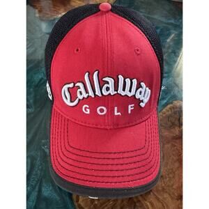 Callaway Golf Authentic Red & Black Baseball Cap Hat FT-5 HX Tour Golfing